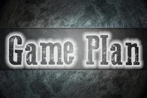 Game plan concept イラスト素材