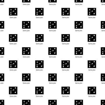 Game plan pattern seamless Illustrazione stock
