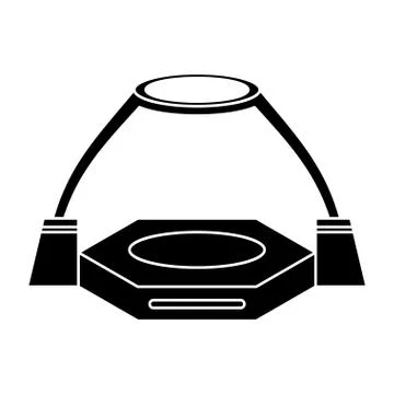 Game platform simulator virtual reality pictogram Stock Illustration