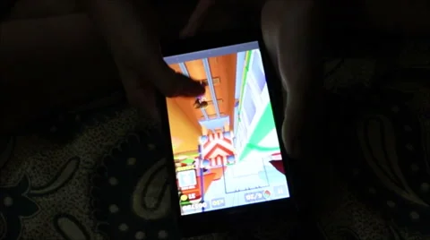 Game Playing On Mobile 스톡 동영상 55826749
