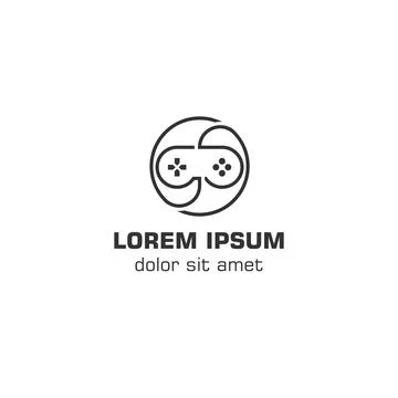 Game point, gamezone. Vector logo template Stock Illustration