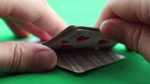 Game in poker at a table. Video stock 60682398