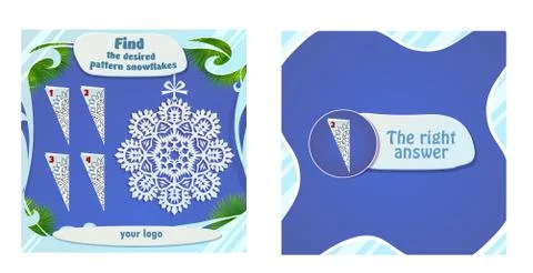 Game post desired pattern snowflake Stock Illustration