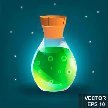 A game. Potion Cartoon button. Bright. Shine congratulation. Win. For your de イラスト素材