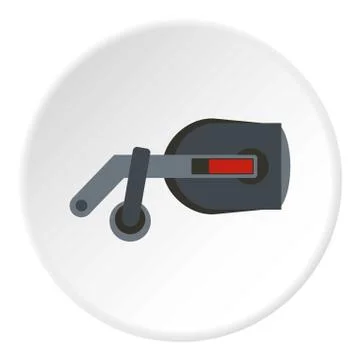 Game reality glasses icon circle イラスト素材