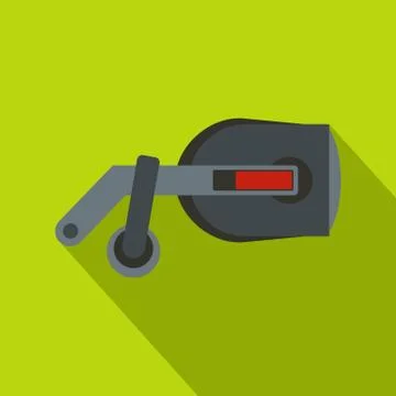 Game reality glasses icon, flat style Stockillustratie