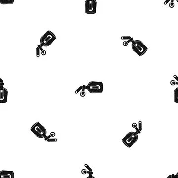 Game reality glasses pattern seamless black イラスト素材