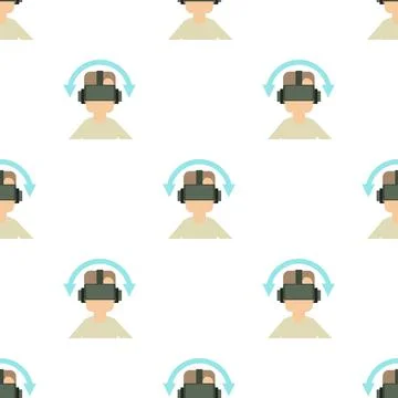 Game reality glasses pattern seamless vector 스톡 일러스트