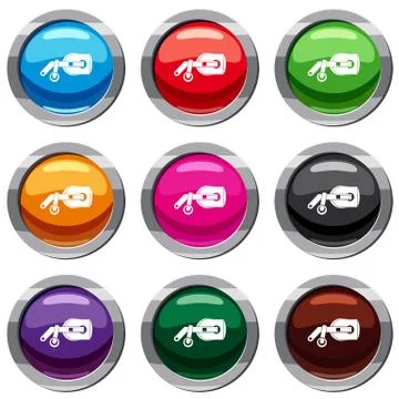 Game reality glasses set 9 collection Illustrazione stock