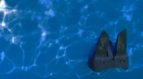 Game of the reflected light of pure water on board a cruise ship Stock Footage 29899349