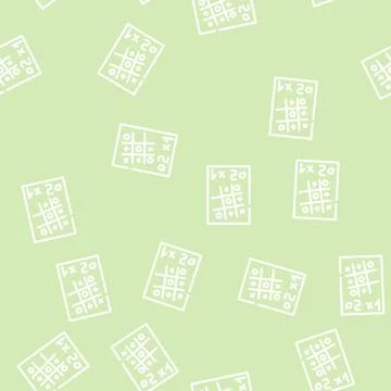 Game for relax line vector seamless pattern Stock Illustration