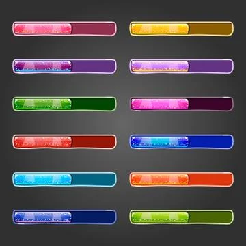 Game resource bar Stock Illustration