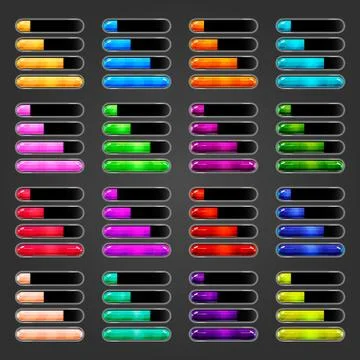 Game resource bar Stock Illustration