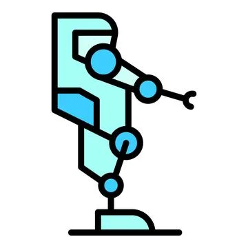 Game robot icon vector flat Illustrazione stock