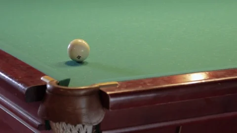 Game in Russian Billiards Stock Footage 76316348