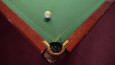 Game in Russian Billiards Stock Footage 76316361