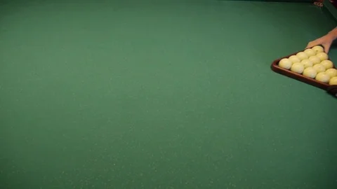 Game in Russian Billiards Stock Footage 76316378