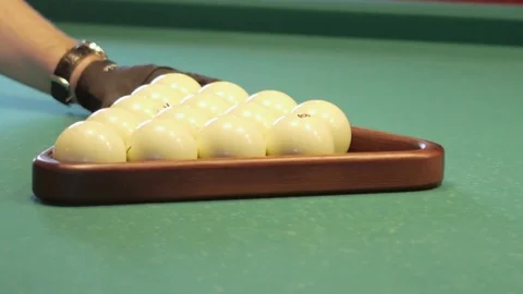 Game in Russian Billiards Stock Footage 76316391