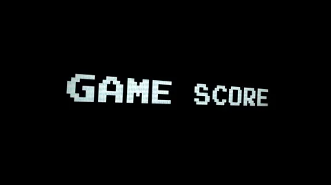 Game Score 3D - Arcade game screen - Motion Graphic Loop Video stock 45617448