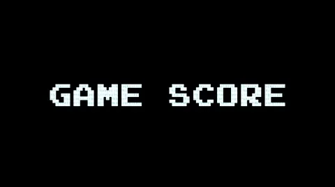 Game Score - Arcade game screen - Motion Graphic Loop Stock Footage 45617453