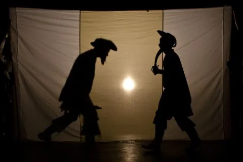 Game of shadows Stock Photos