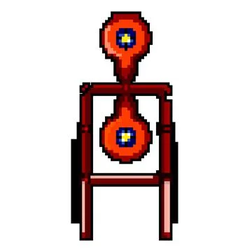 Game shooting target game pixel art vector illustration Stock Illustration