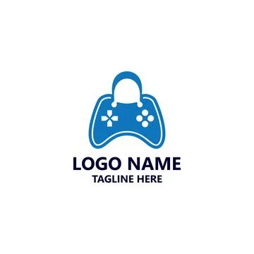 Game shop logo design vector Illustrazione stock