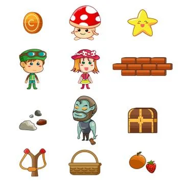 Game sprites element Stock Illustration