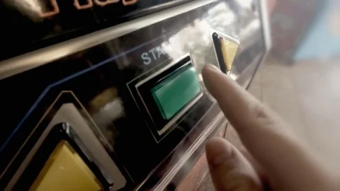 Game start button press slomo Stock Footage 82952224