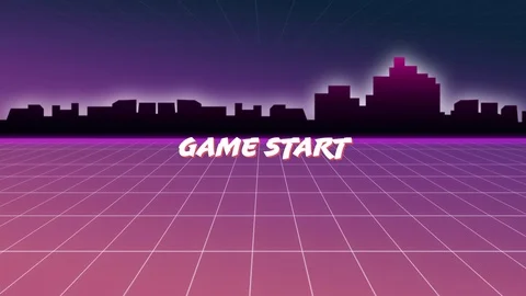 Game start message from an arcade game 스톡 동영상 111405647