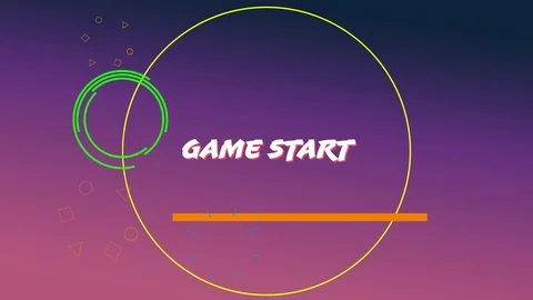 Game start sign for an arcade game Видео 111400311