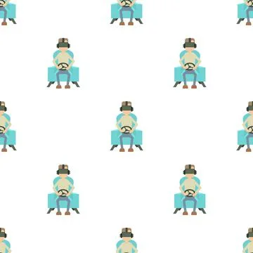 Game steering wheel pattern seamless vector イラスト素材