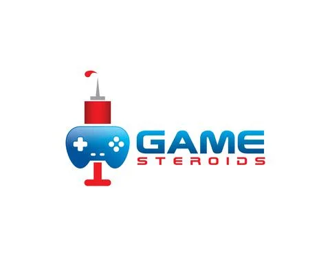 Game steroids logo Stock Illustration