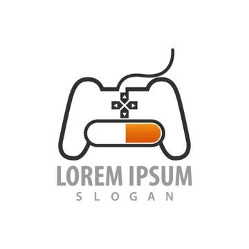 Game stick loading logo concept design. Symbol graphic template element vecto Stock Illustration
