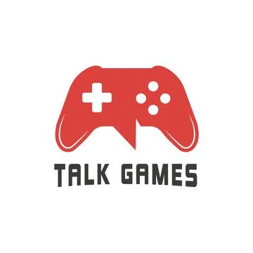 Game Stick Template design talk vector game logo, digital technology, modern, Stock Illustration