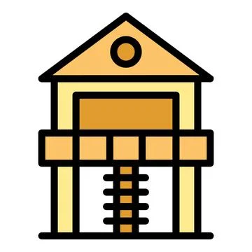 Game stilt icon vector flat Ilustración de archivo