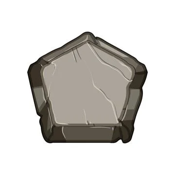 Game stone button cartoon vector illustration イラスト素材