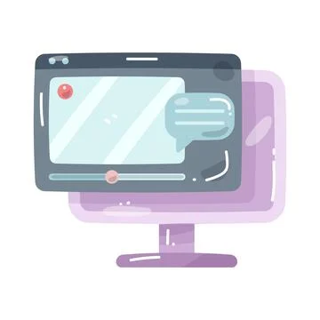 Game streaming Stock Illustration