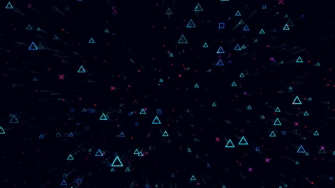 Game Symbols Background Stock Footage 138229230