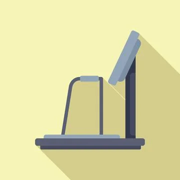 Game tech glass icon flat vector. Vr platform tech Stock Illustration