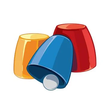 Game thimbles Stock Illustration