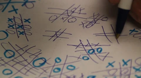 A Game of Tic Tac Toe 動画素材 1097419