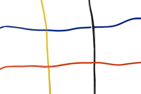 Game of tic-tac-toe made of sports rubber bands Stock Photos