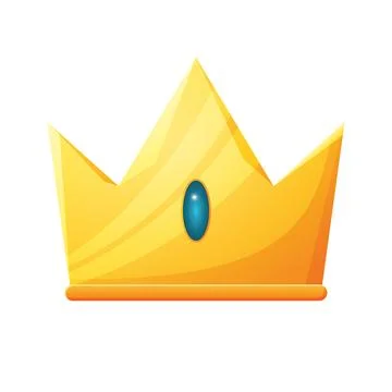 Game UI asset. Gaming user interface crown icon. vector illustration Illustrazione stock