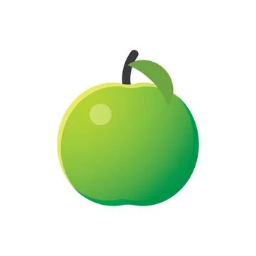 Game UI asset. Gaming user interface apple icon. vector illustration Illustrazione stock