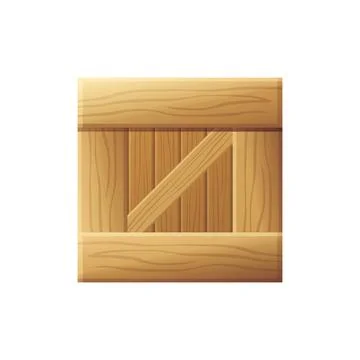 Game UI asset. Gaming user interface crate icon. vector illustration Stock Illustration