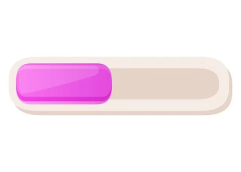 Game UI button. Mobile application or game interface element. Cartoon colorful イラスト素材