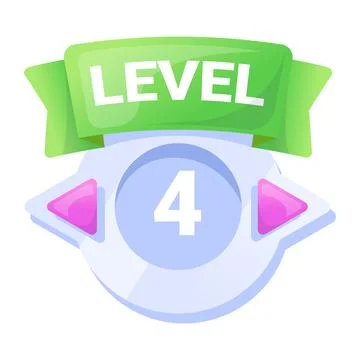 Game UI button. Mobile application or game interface element. Cartoon colorful 스톡 일러스트