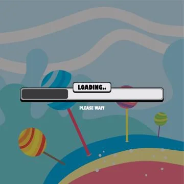 Game ui menu application mobile app Stock-Illustration