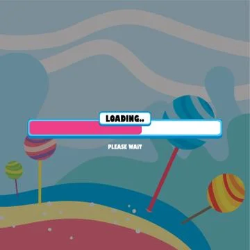 Game ui menu application mobile app Stock-Illustration